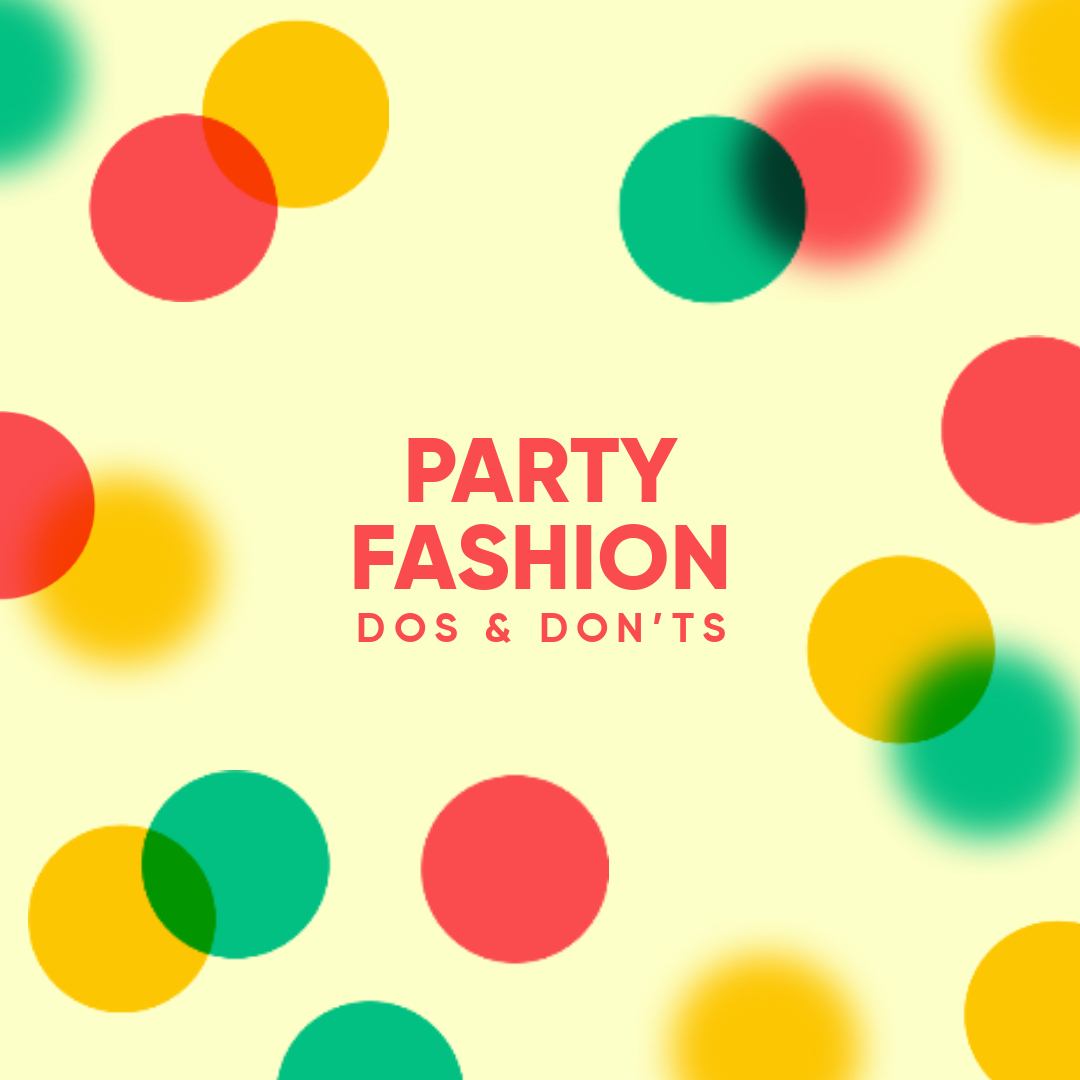 Colorful Party Fashion Guide Poster