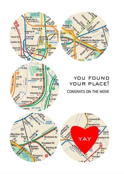 Template Colorful Map-Based Moving Announcement Post