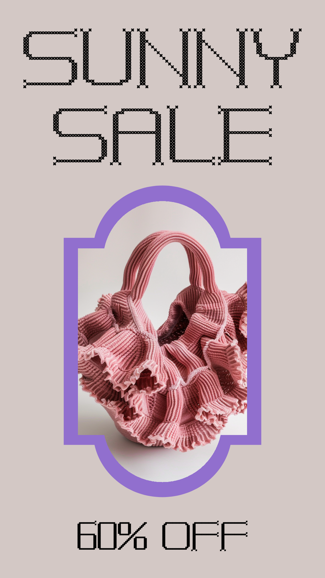 Template Sunny Instagram Story Sale in Beige