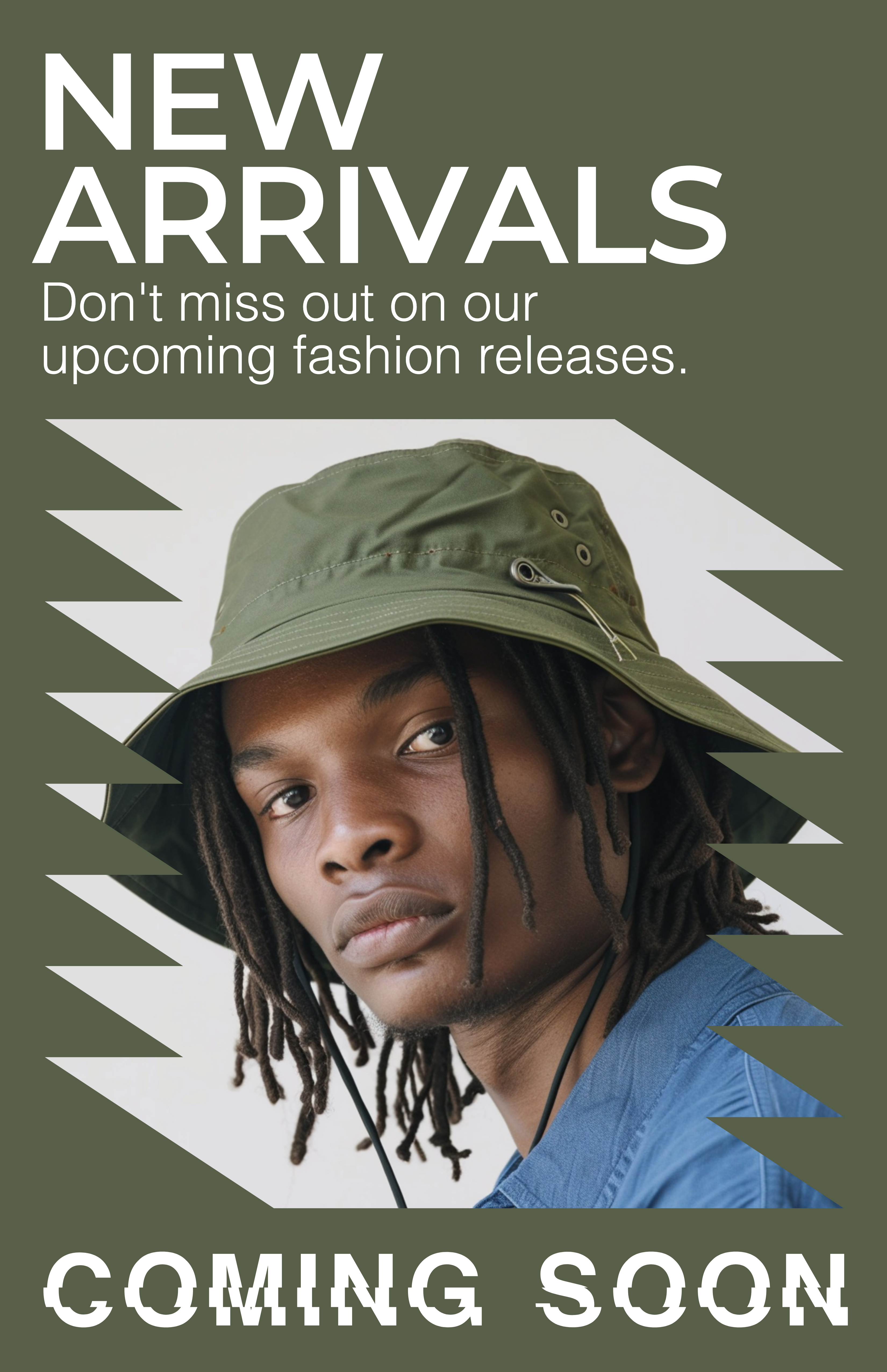 Template Stylish Green New Arrivals Poster Design