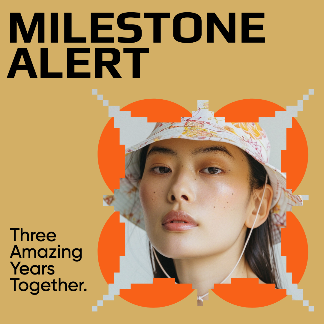 Vibrant Orange Instagram Post for Celebrating Milestones