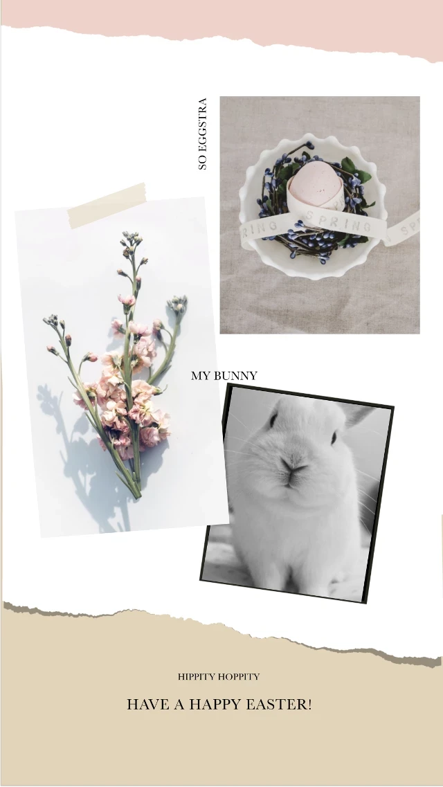 Template Elegant Easter Wishes Post Template in Pink