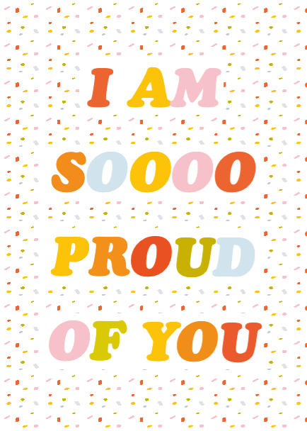 Template Colorful Celebration Congratulations Post Template