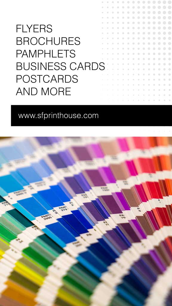 Print Shop Essentials Ad Poster in Rainbow Hues