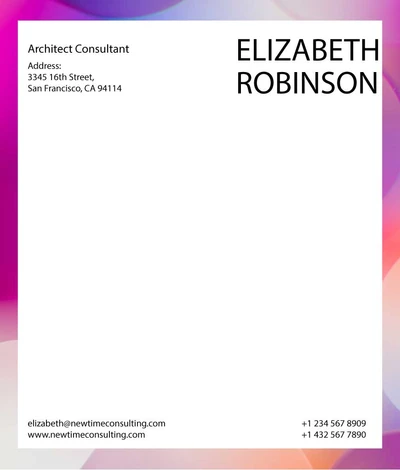 Template Elegant Purple Business Card Template Design