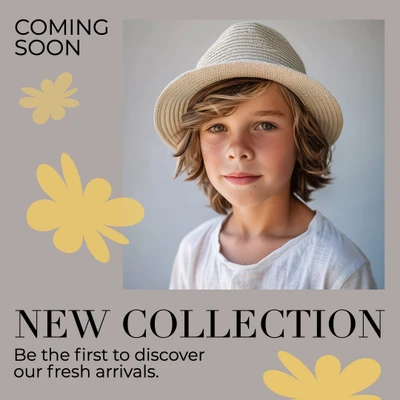 Template Stylish New Collection Instagram-Square Post Beige