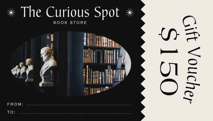 Template Elegant Black and Beige Bookstore Voucher Template