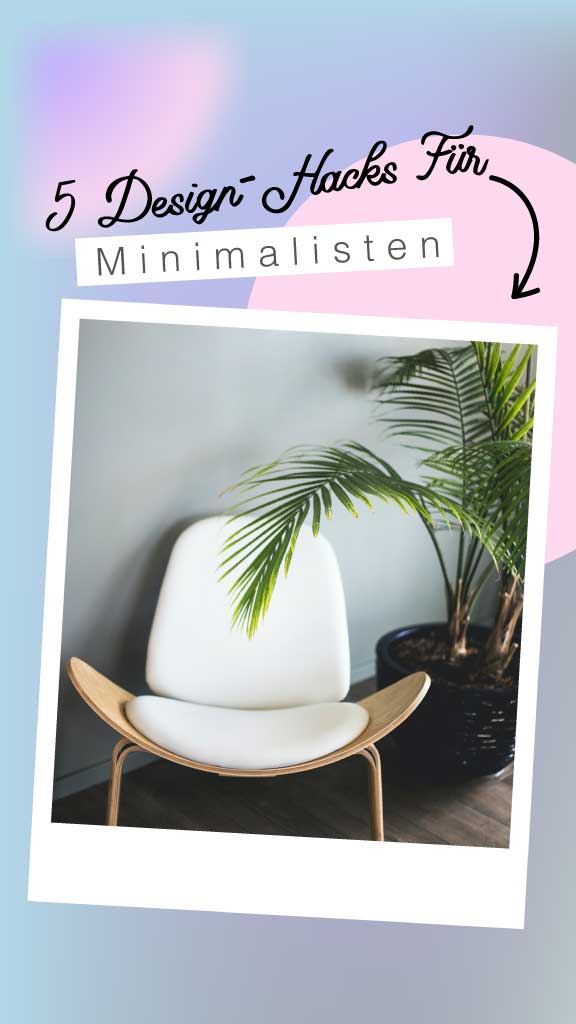 Chic Minimalist Design Tips Poster in Pastel Blue