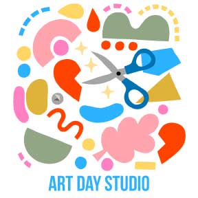 Colorful Creativity Boost Art Studio Poster