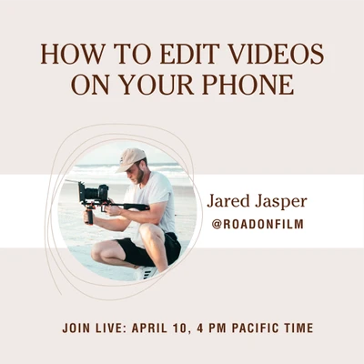 Template Engaging Mobile Video Editing Workshop Poster