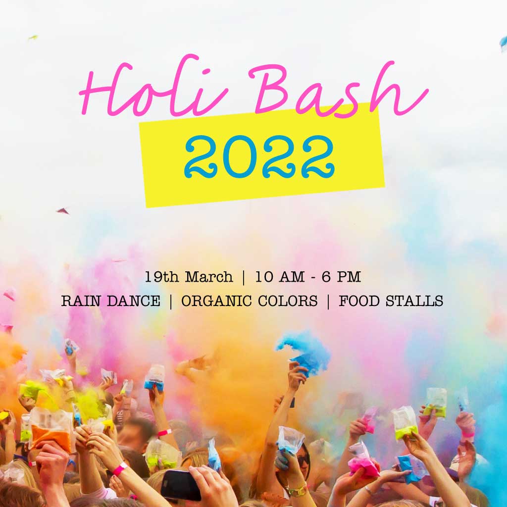 Colorful Holi Bash Event Poster Template