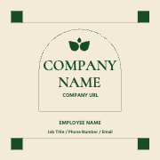 Elegant Green Business Card Template Design