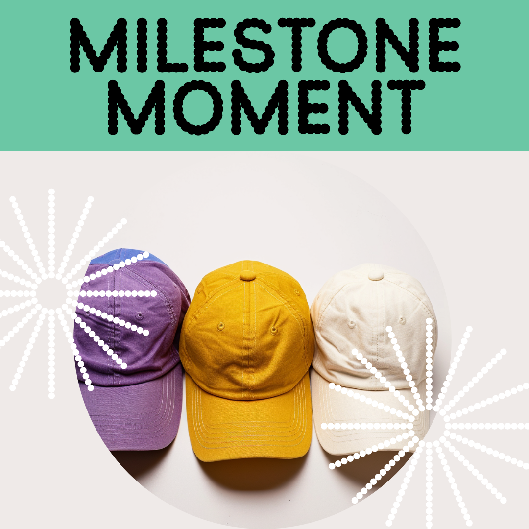 Colorful Caps Milestone Celebration Instagram Post