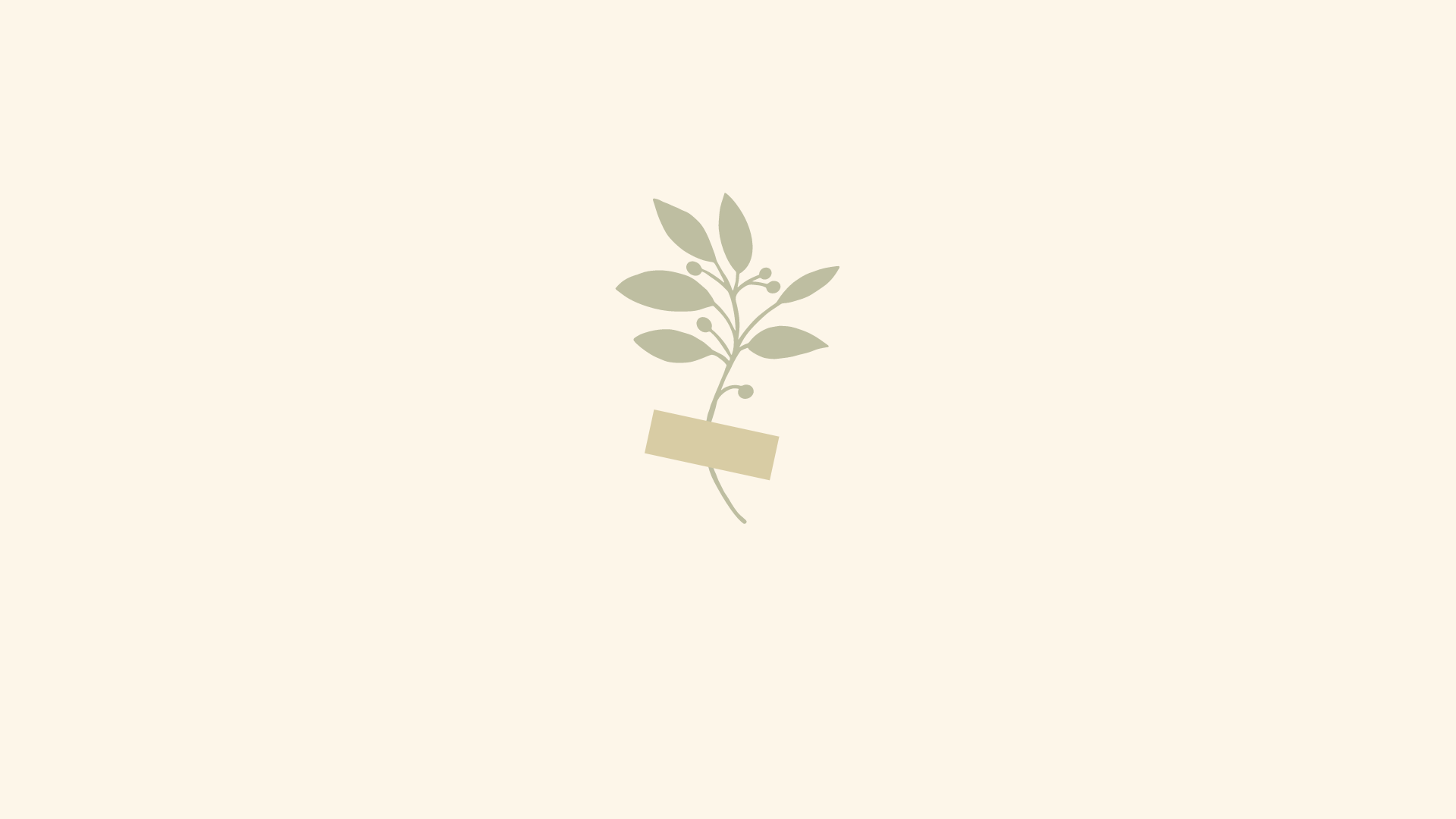 Minimalist Sage Green Plant Poster Design