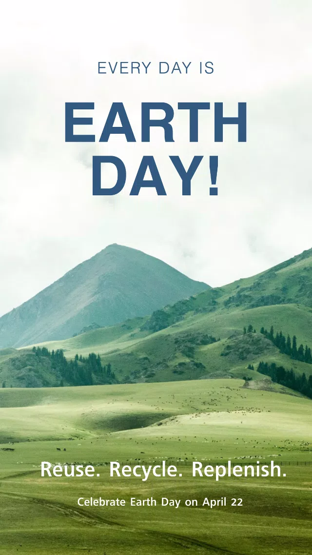 Green Earth Day Awareness Poster Design