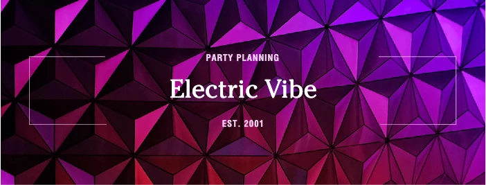 Template Electric Vibe Party Planning Poster Design