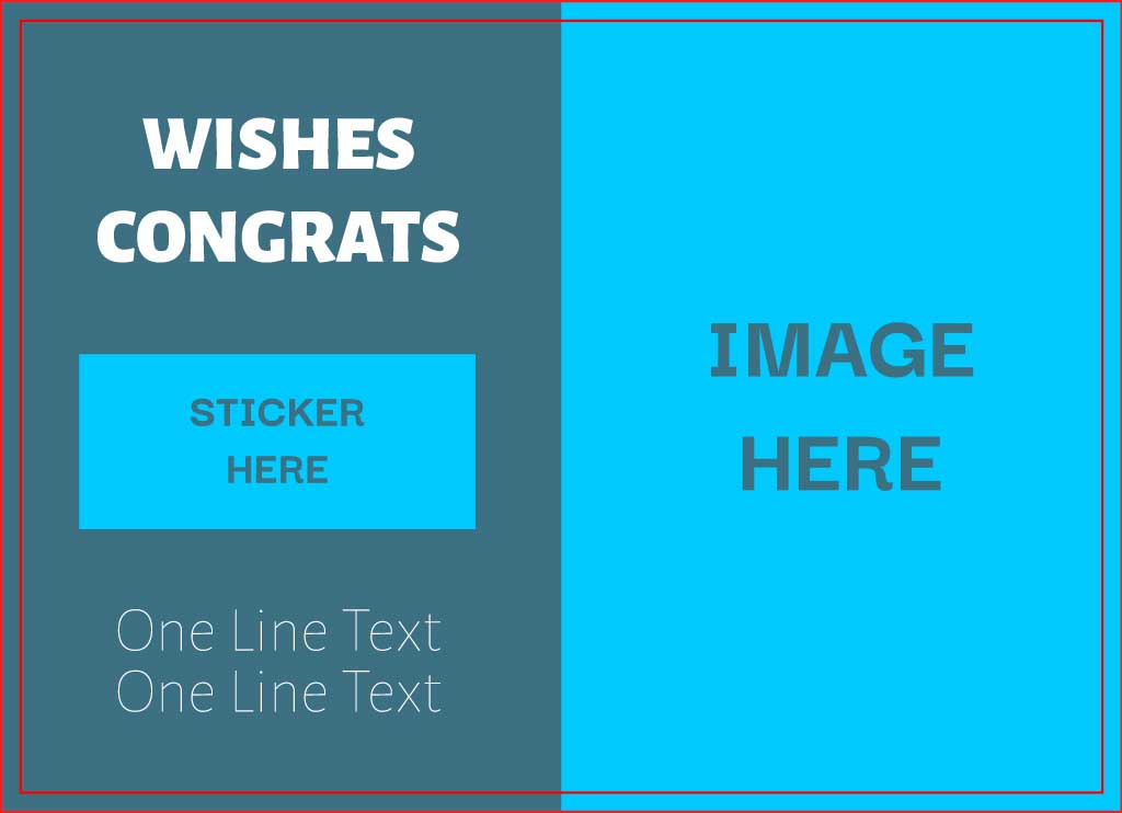 Cheerful Blue Celebration Post Template Design