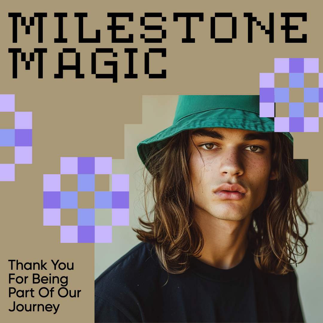 Milestone Magic Green Instagram Square Post