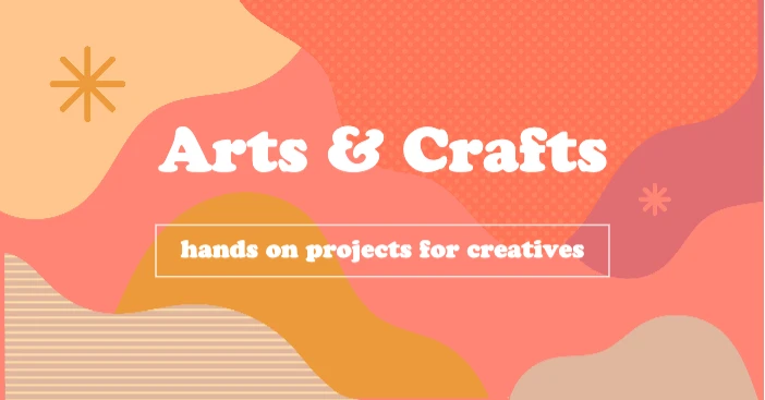 Template Creative Arts and Crafts Workshop Poster Peach