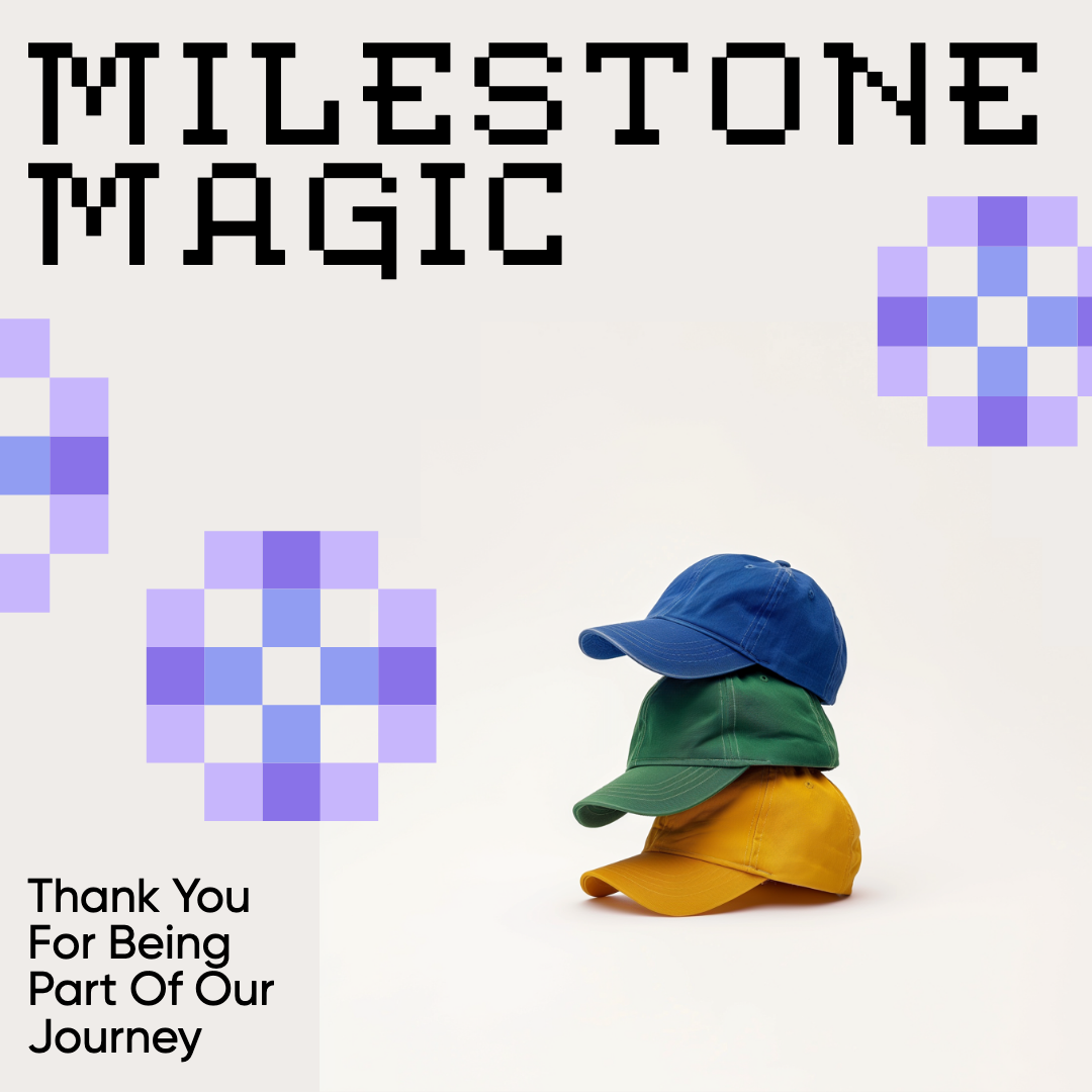 Blue and Yellow Instagram Post for Celebratory Milestones