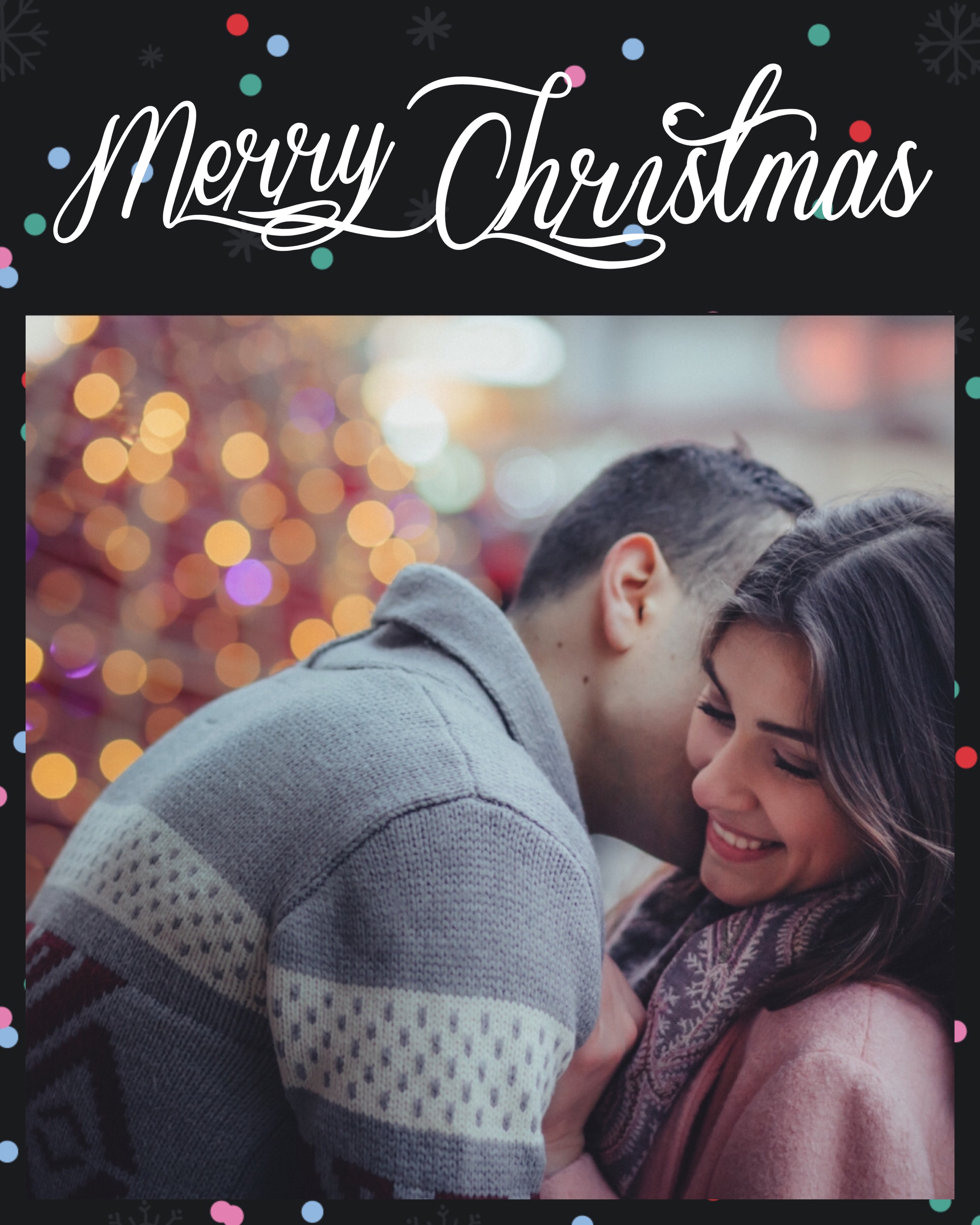 Heartwarming Holiday Love Couple Christmas Poster