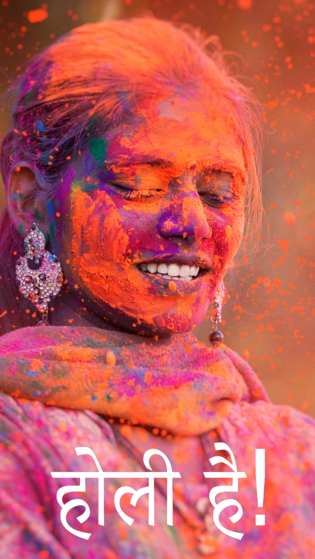 Vibrant Holi Celebration Poster Design with Vivid Colors