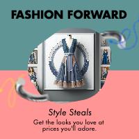 Blue and Pink Fashion Sale Post Design