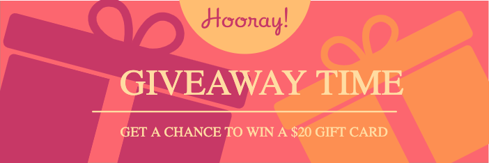 Cheerful Coral Giveaway Contest Poster