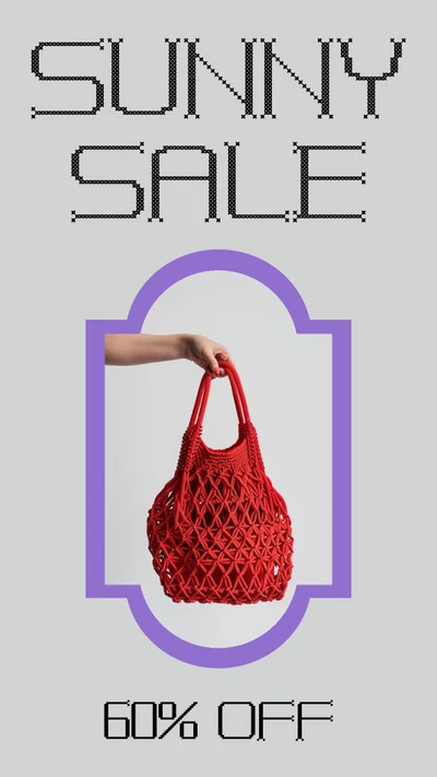 Template Vibrant Red Instagram-Story Sale Template