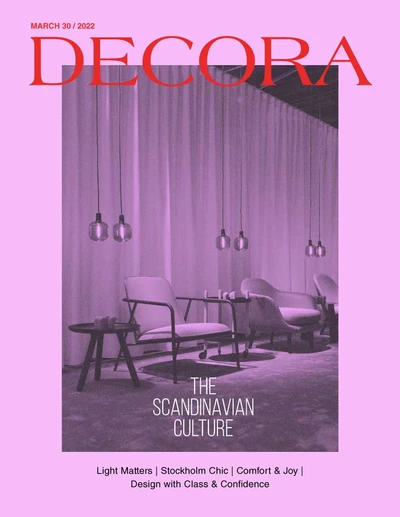 Template Chic Purple Decor Magazine Cover Design