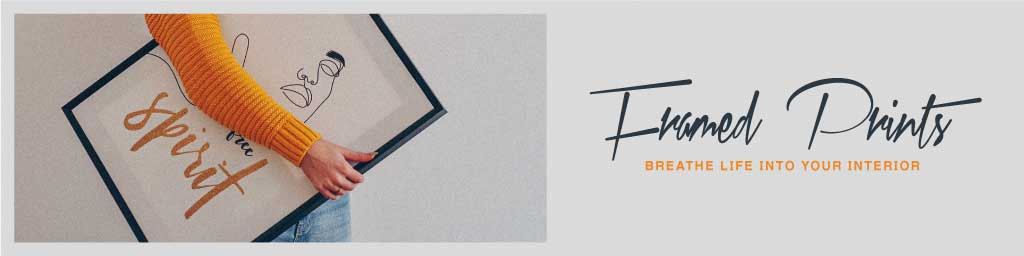 Template Chic Gray and Orange Art Poster Design