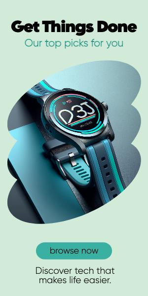 Sleek Teal Smartwatch Ad Design Template