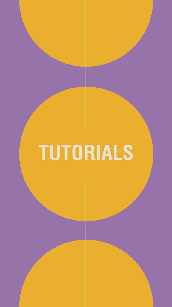 Sunny Yellow Purple Tutorials Poster Design