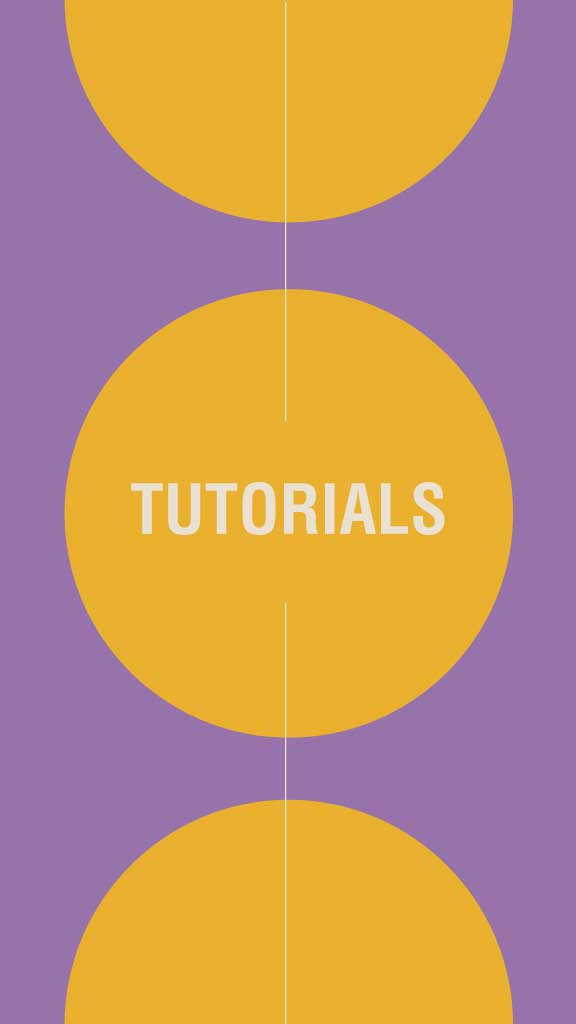 Template Sunny Yellow Purple Tutorials Poster Design