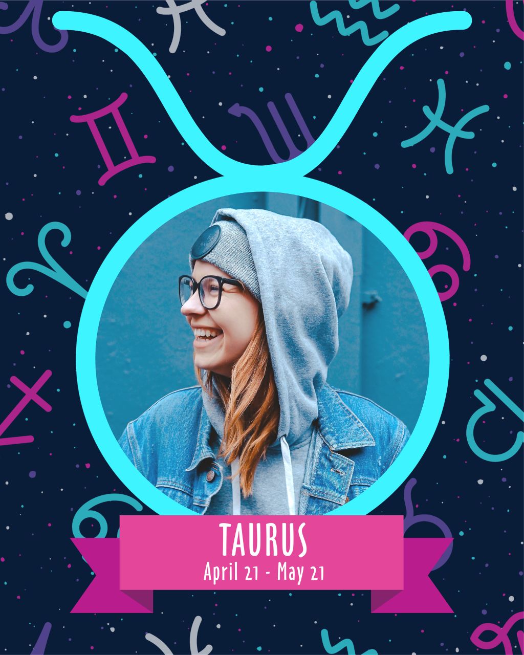 Taurus Zodiac Sign Vibrant Social Media Post