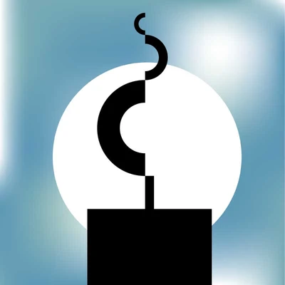 Template Minimalist Blue and White Poster Design