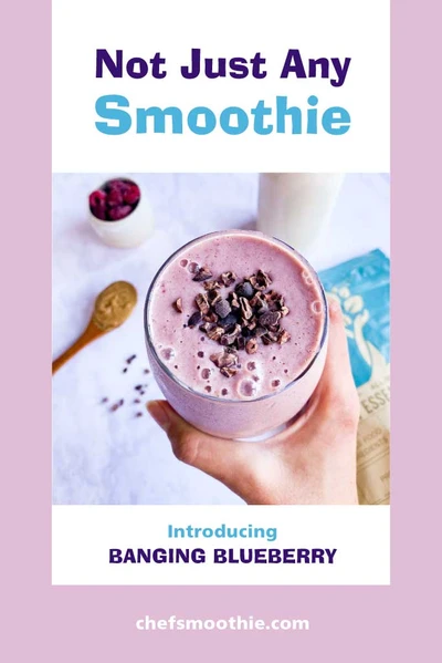 Template Banging Blueberry Delight Smoothie Poster