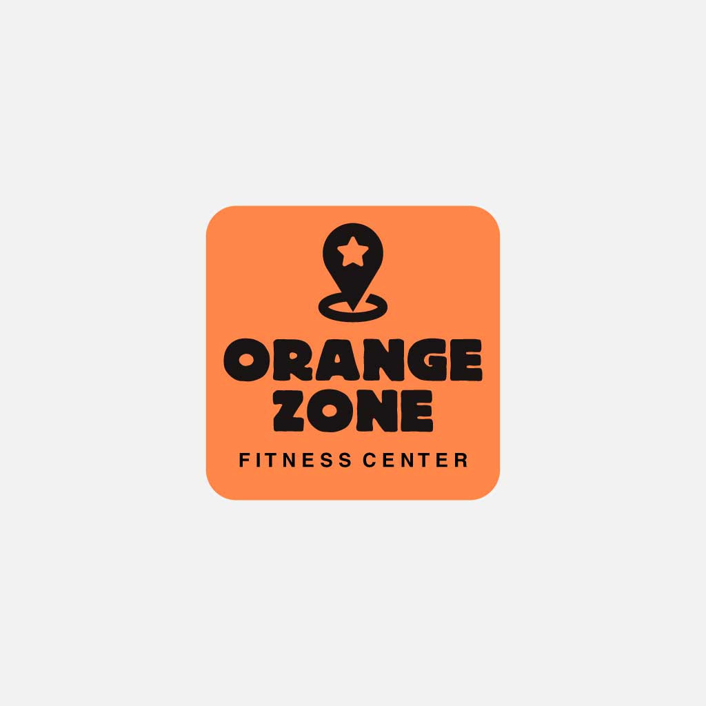 Template Orange Zone Fitness Center Square Ad
