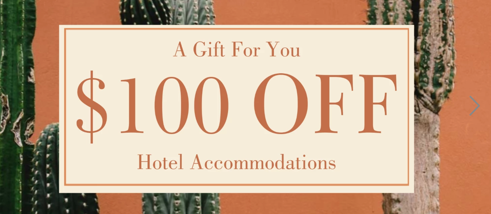 Terracotta Discount Voucher for Hotel Stay