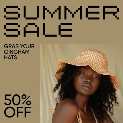 Chic Summer Sale Instagram-Square in Beige