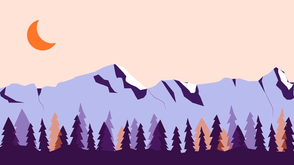 Serene Twilight Mountain Landscape Poster