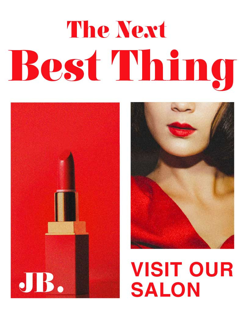 Template Elegant Scarlet Beauty Salon Advertisement