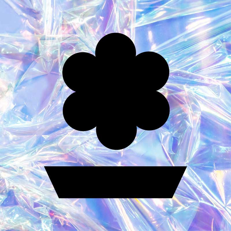 Template Iridescent Holographic Banner Design Template