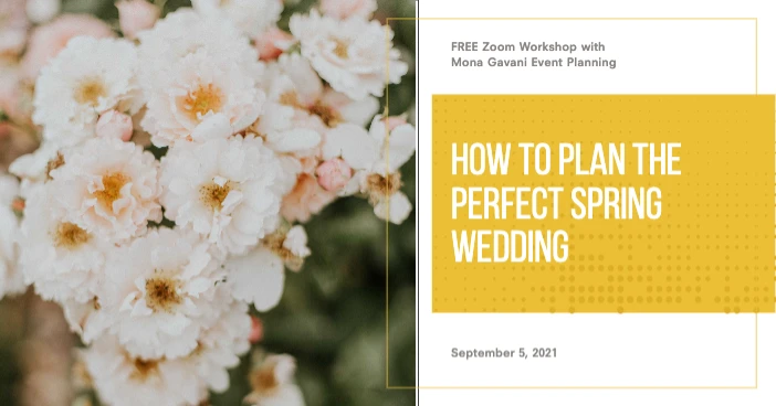 Template Spring Wedding Planning Workshop Poster Yellow