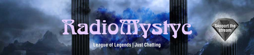 Template Mystic Blue Gaming Stream Twitch Banner