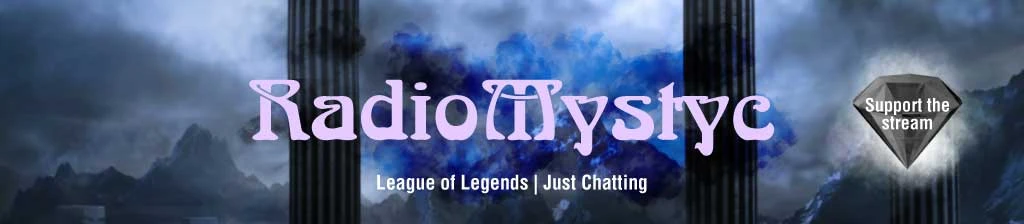 Template Mystic Blue Gaming Stream Twitch Banner