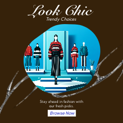 Chic Fashion Ad Bold Red and Blue