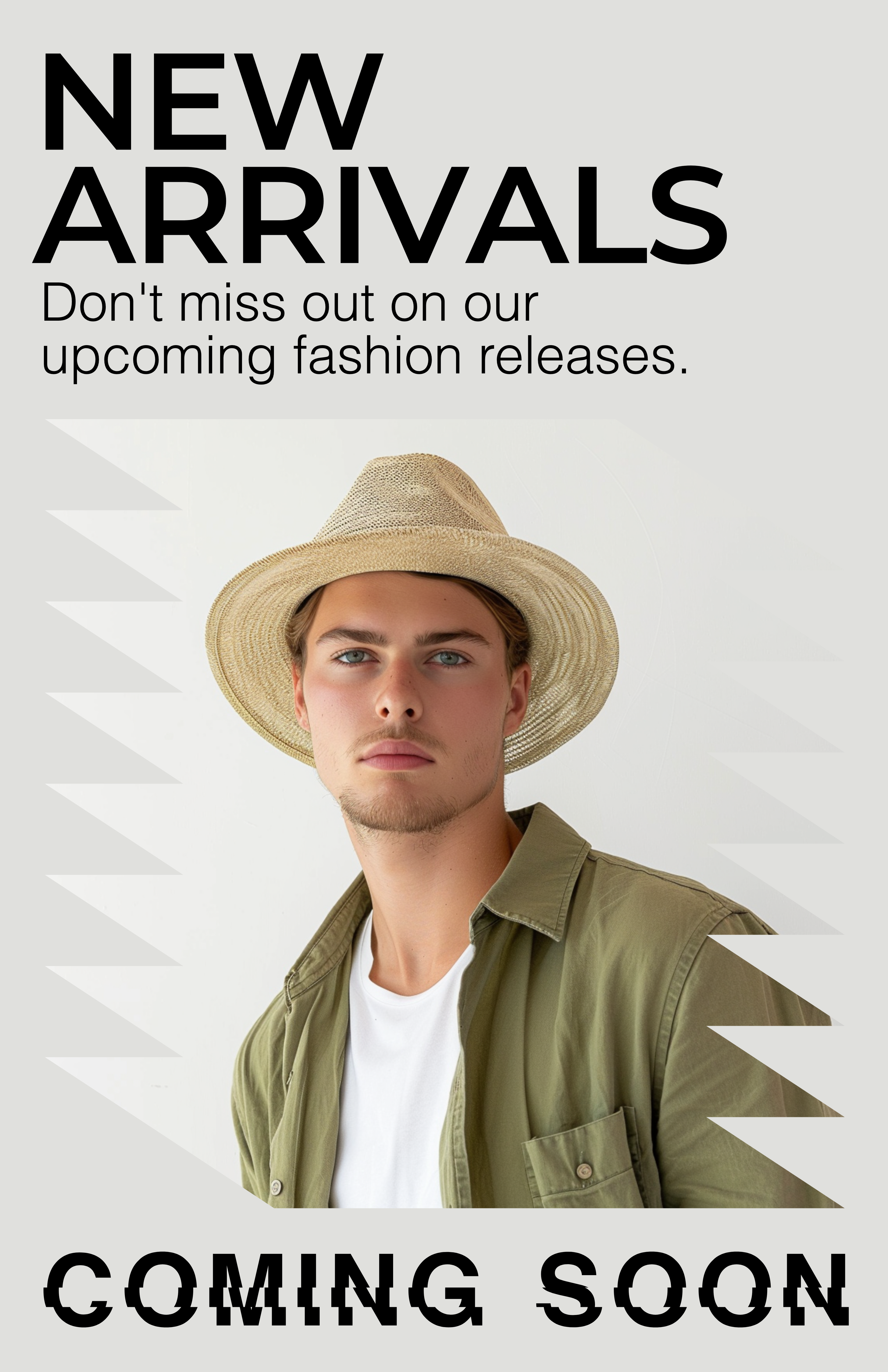 Template Stylish Fashion Poster in Neutral Tones