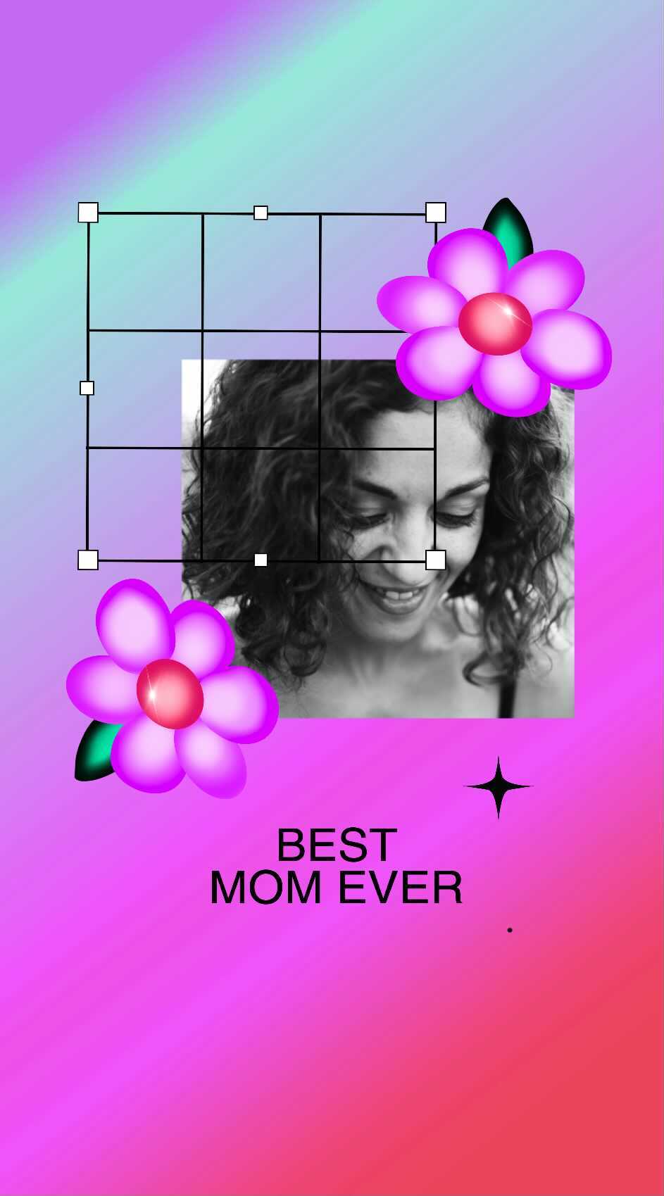 Colorful Best Mom Ever Social Post