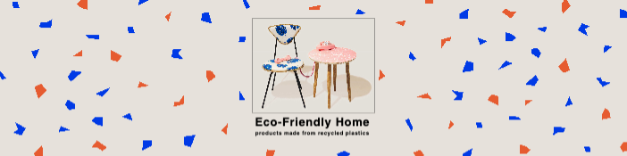 Blue and Red Eco Home Decor Poster